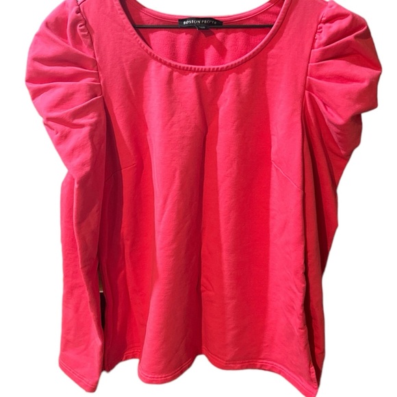 Boston Proper So Essential Ruffle Ribbed Long Sleeve Top - Picture 4 of 14